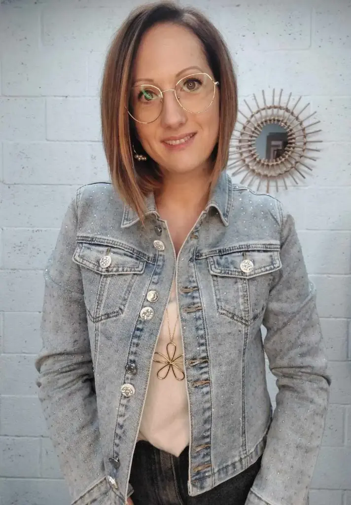 Veste Jeans Strass PT 