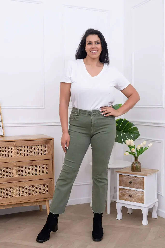 Jeans Flare Corine Kaki