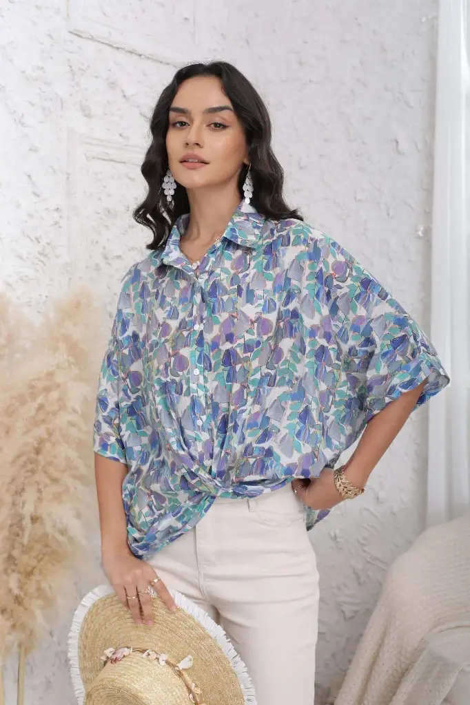 Blouse Josette bleue