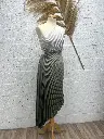 Robe drapée kaki