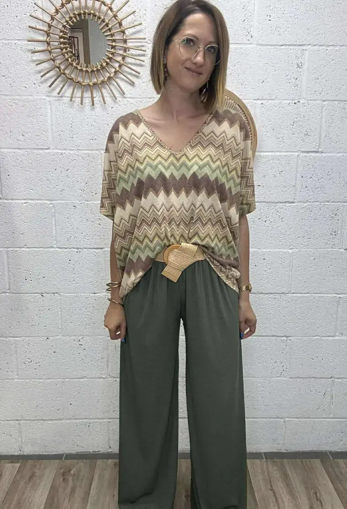 Blouse Chevrons lurex