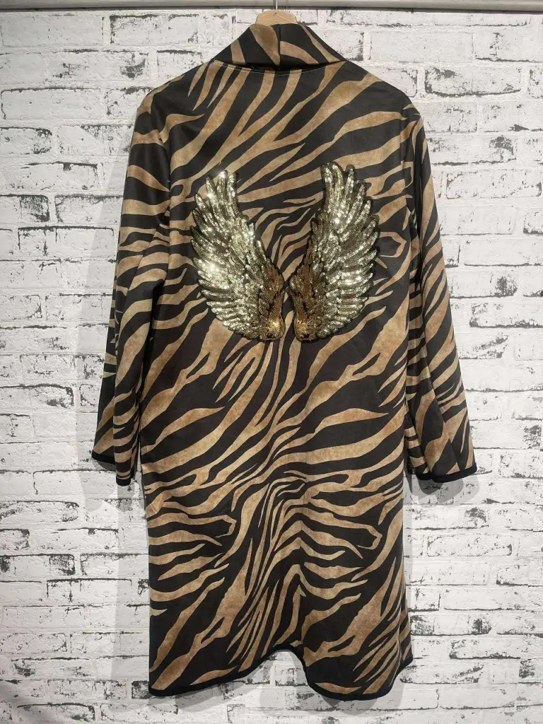 Longue veste suédine