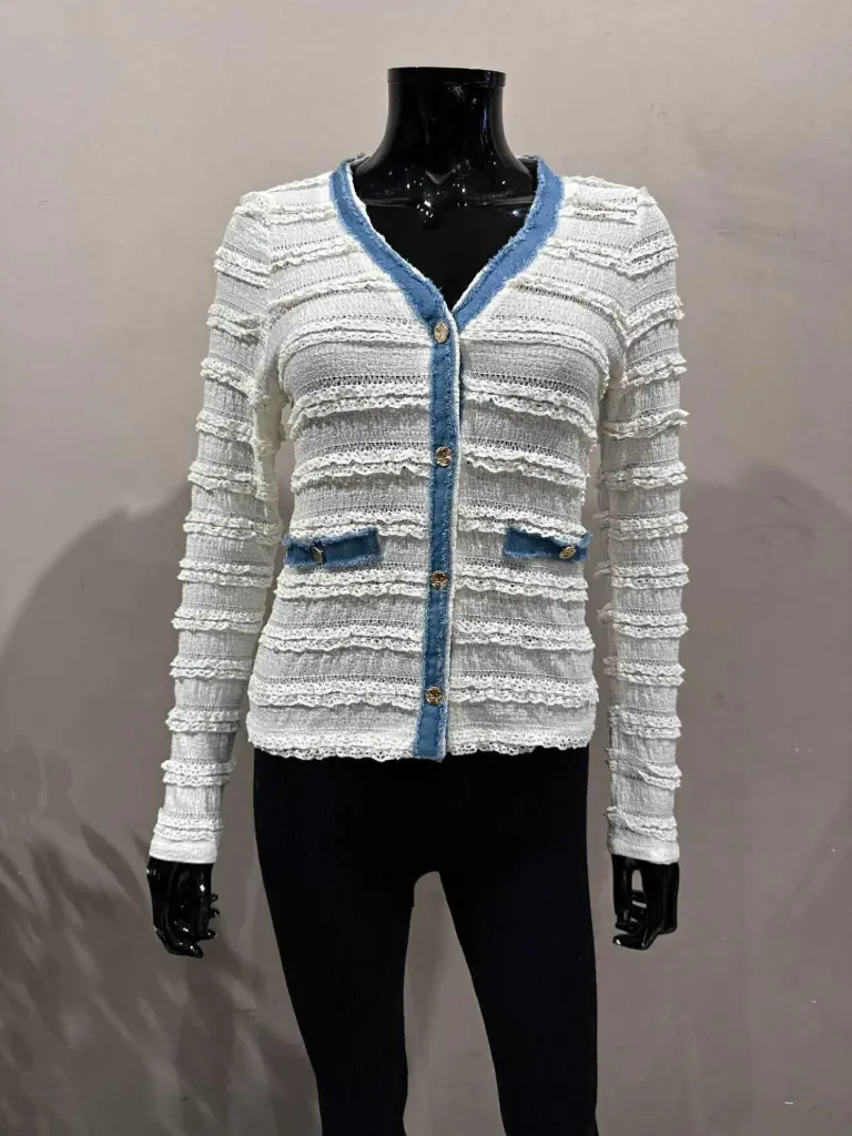 Gilet Claudia (dentelle/jeans)
