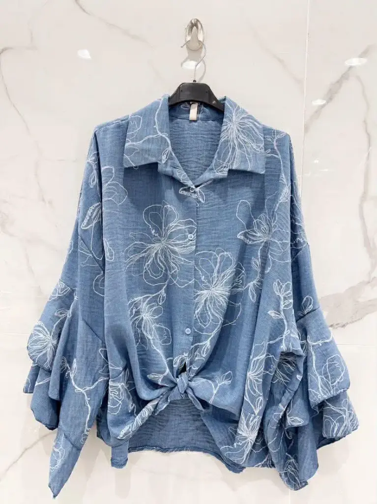 Blouse broderie Romane