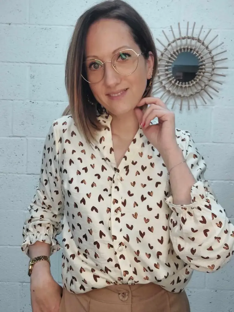 Chemisier Alizée brun