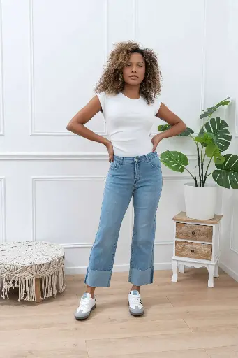 Wide leg rebord