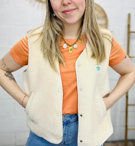 [000000021838] Veste sans manches Lola beige