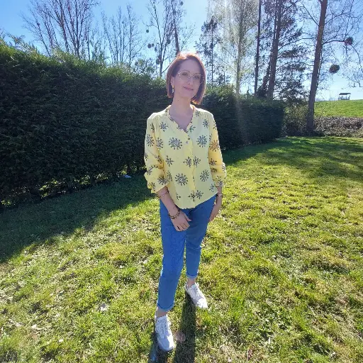 Chemise gaze de coton effet broderie