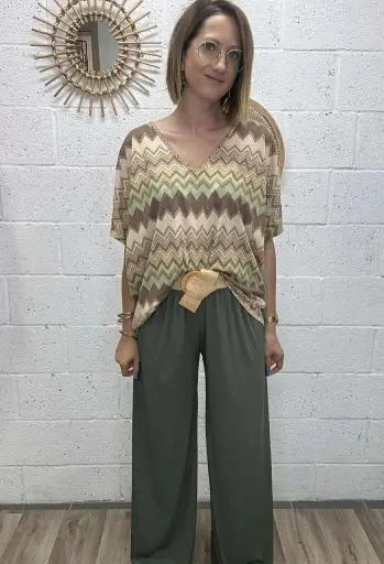 Blouse Chevrons lurex