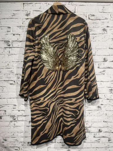 Longue veste suédine