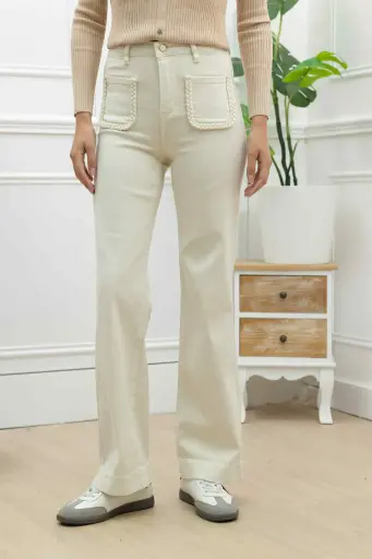 Pantalon Coralie écru