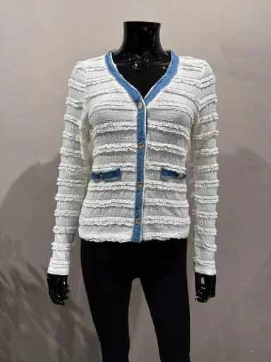 Gilet Claudia (dentelle/jeans)