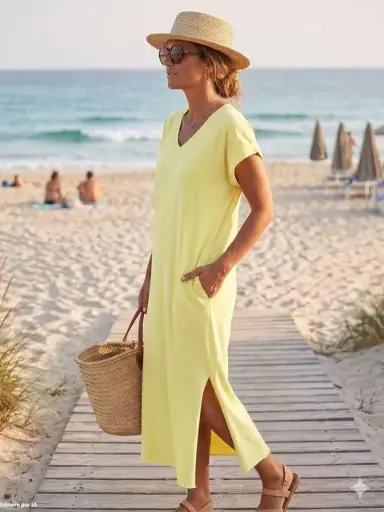 Robe t-shirt unie
